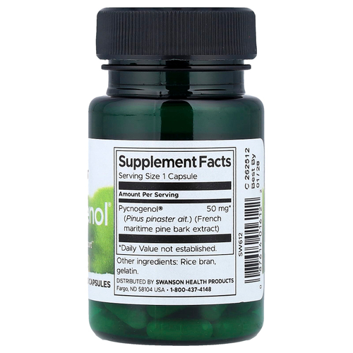 Swanson Vitamins, Pycnogenol®, 50 мг, 50 капсул