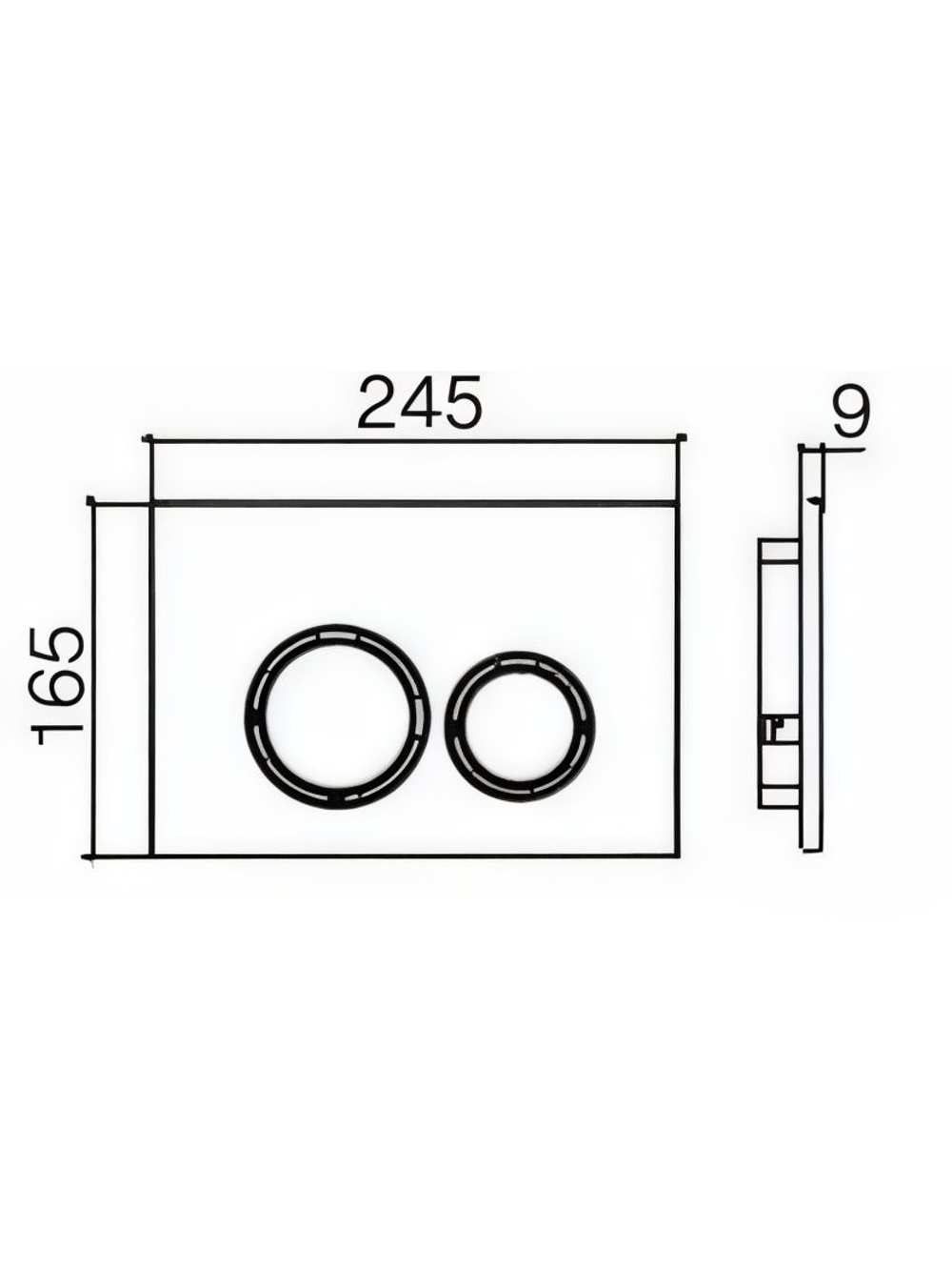 Кнопка для инсталляции белая WeltWasser  WW AMBERG RD-WT   10000005629
