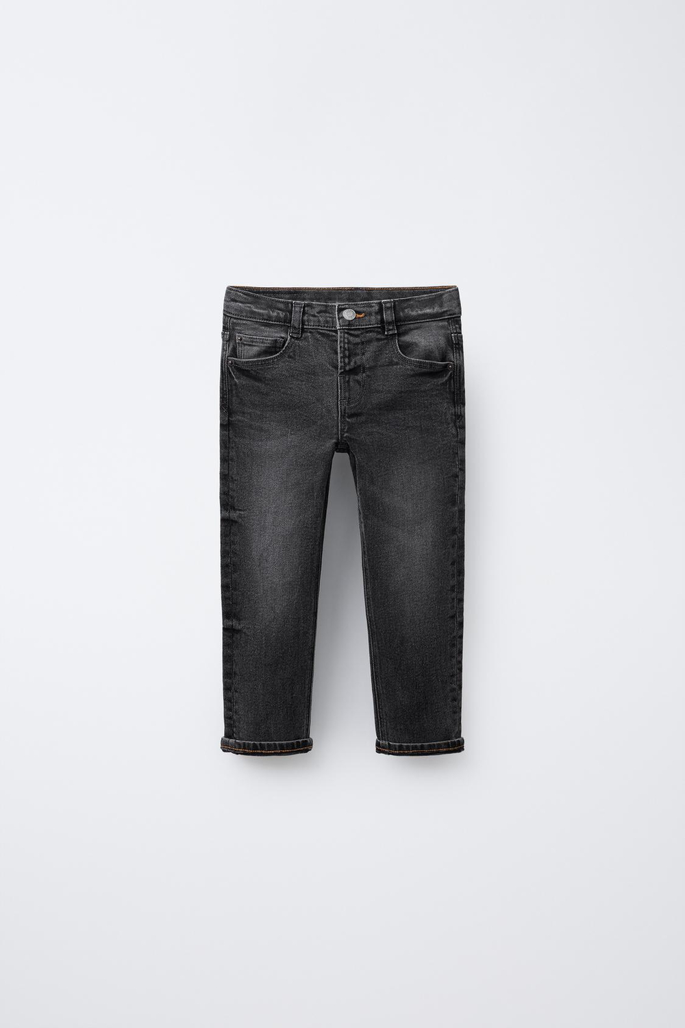 ZARA ДЖИНСЫ ПРЯМОГО КРОЯ, СЕРЫЙ