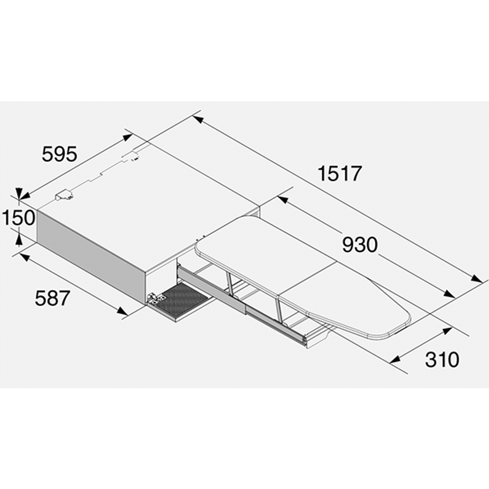 Выдвижная гладильная доска ASKO HI1153W