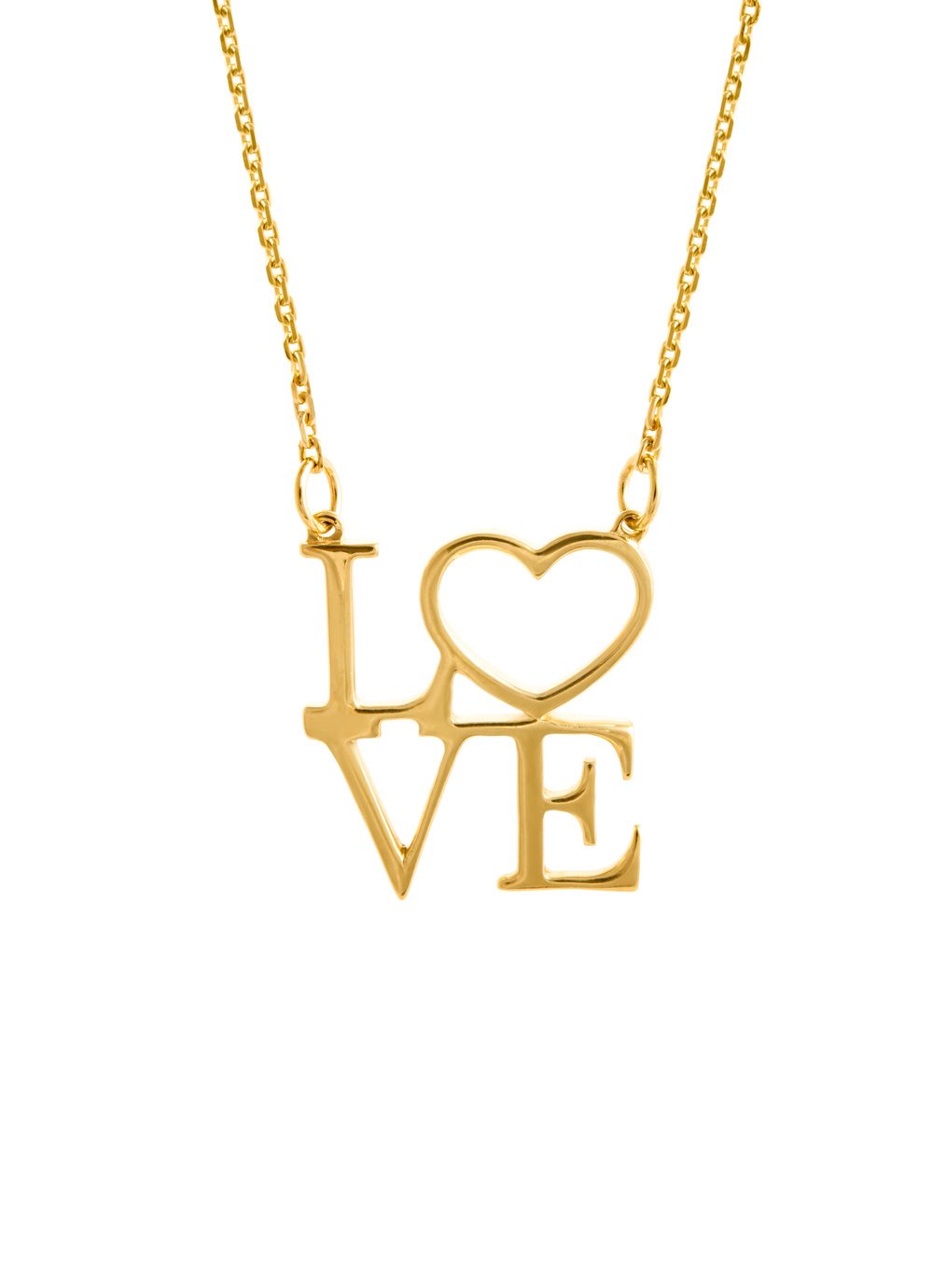 Колье на цепочке "Love"