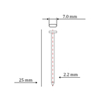 Гвоздь по бетону тип ST/TN для пневмо пистолета (25 мм, тип 14ga, 1000 шт/уп)