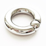 Кольцо сегментное 1 шт. (утяжелитель) для пирсинга, диаметр 20 мм, толщина 8 мм. Медицинская сталь.