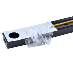UBL-Q321 GU10-K BLACK SET41 Светильник-прожектор трековый. в составе набора из 4шт. на шинопроводе 1м. с коннектором. Под лампу GU10. Корпус черный. ТМ Volpe