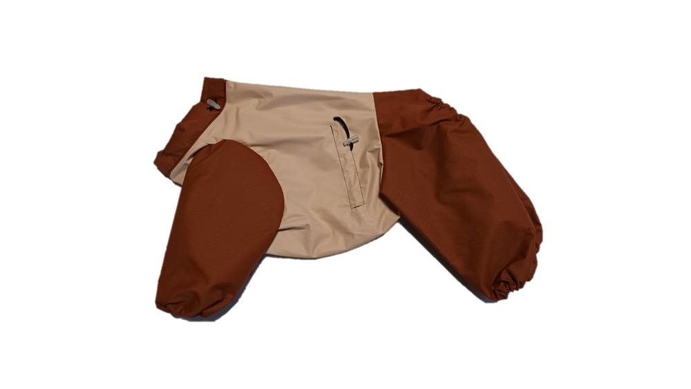 Комбинезон - Ветровка (без подкладки) 23 мальчик (обхват груди 42 - 49) бежевый - коричневый