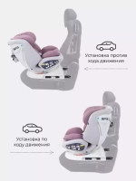 Автокресло RANT UB619 "NITRO" isofix Grey/Pink группа 0+-1-2-3  (0-36 кг)