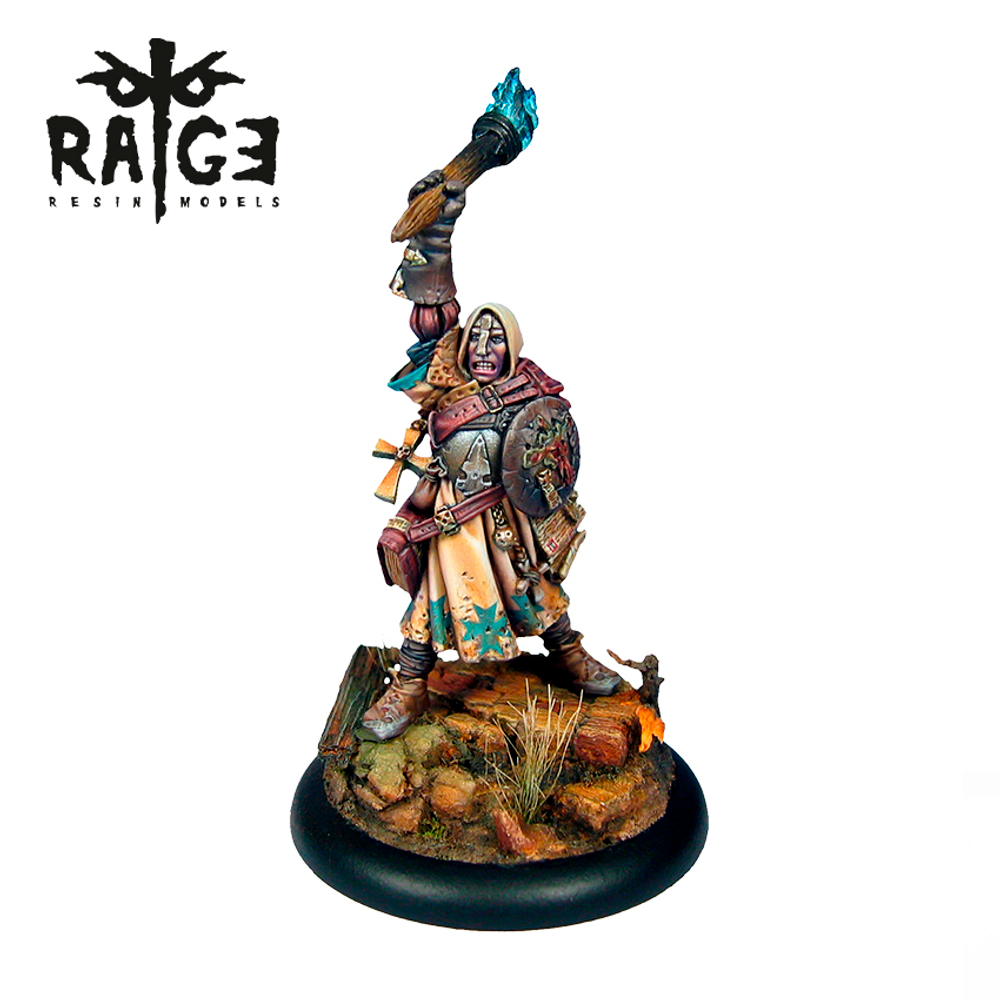 Миниатюра Rage Resin Miniatures - Jesilious, Flame of Pain - 35MM