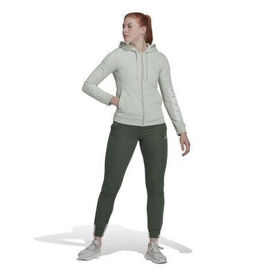 Женские теннисные Костюмы adidas Linear French Terry Tracksuit Women - Green