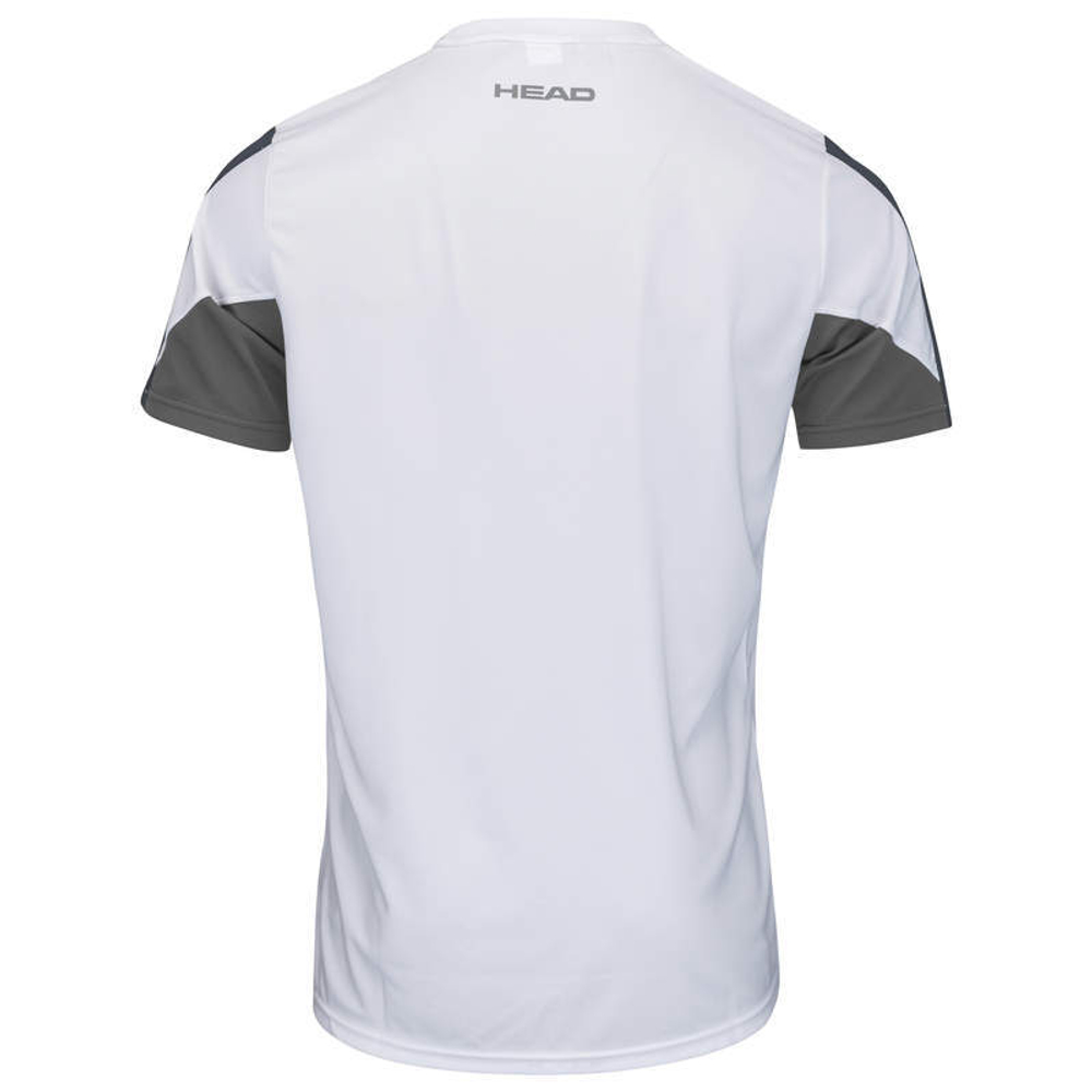 Футболка для мальчика теннисная Head Club 22 Tech T-Shirt Boys - white/navy