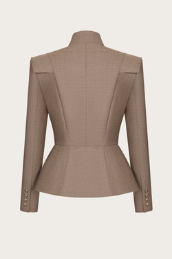 ЖАКЕТ ИЗ ШЕРСТИ С ДЕКОРАТИВНЫМИ ПУГОВИЦАМИ