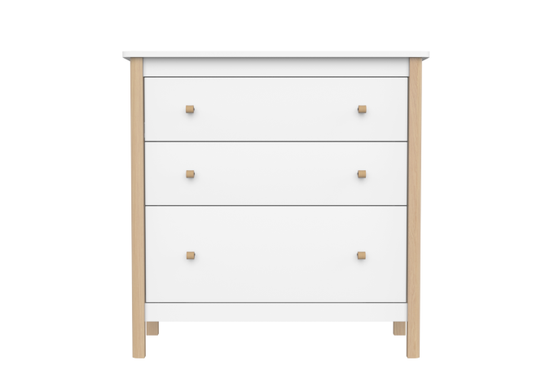 Комод Classic 3 ящика (белый)