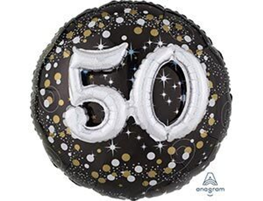 Щар фольгированный ( 32\81 см), 3Д С Днем Рождения, 1 шт.