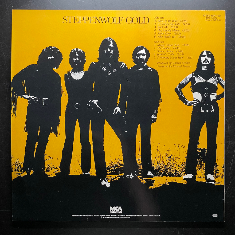 Steppenwolf - Gold (Their Great Hits) Европа 1984г.