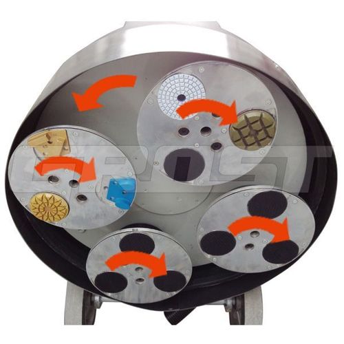 GROST PMP650-1 - Мозаично-шлифовальная машина по бетону - 220 В / 7,5 кВт