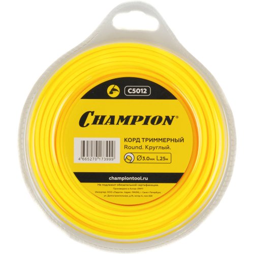 Леска CHAMPION Round 3,0*25 м (круг)   C5012