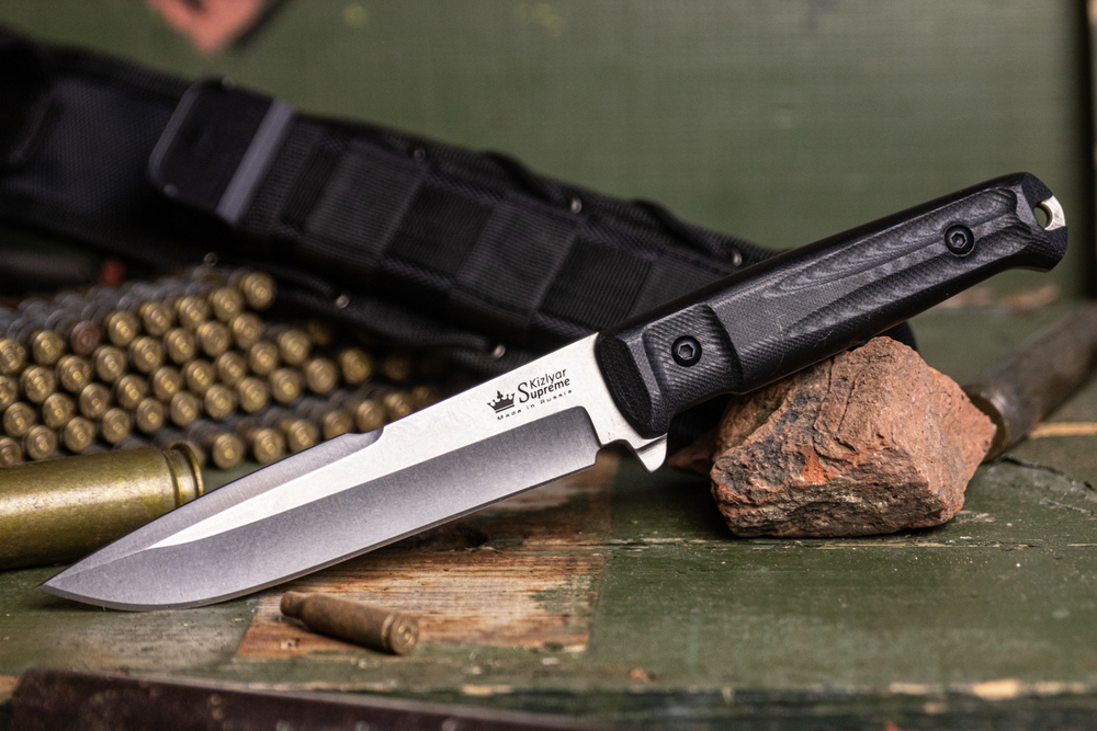 Тактический нож Delta AUS-8 StoneWash G10