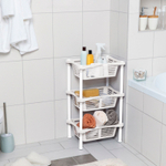 Этажерка с корзинками Krita 3-х секционная LM, слоновая кость