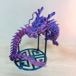 Подставка для дракона, шарнирных, гибких фигурок и игрушек, мерцающая синяя, 3D печать