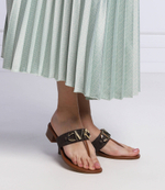 Кожаные вьетнамки IZZY Michael Kors - коричневый(40S2IZFA1B)