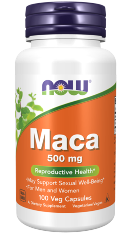 NOW Foods, Мака, Maca 500 mg, 100 вегетарианских капсул