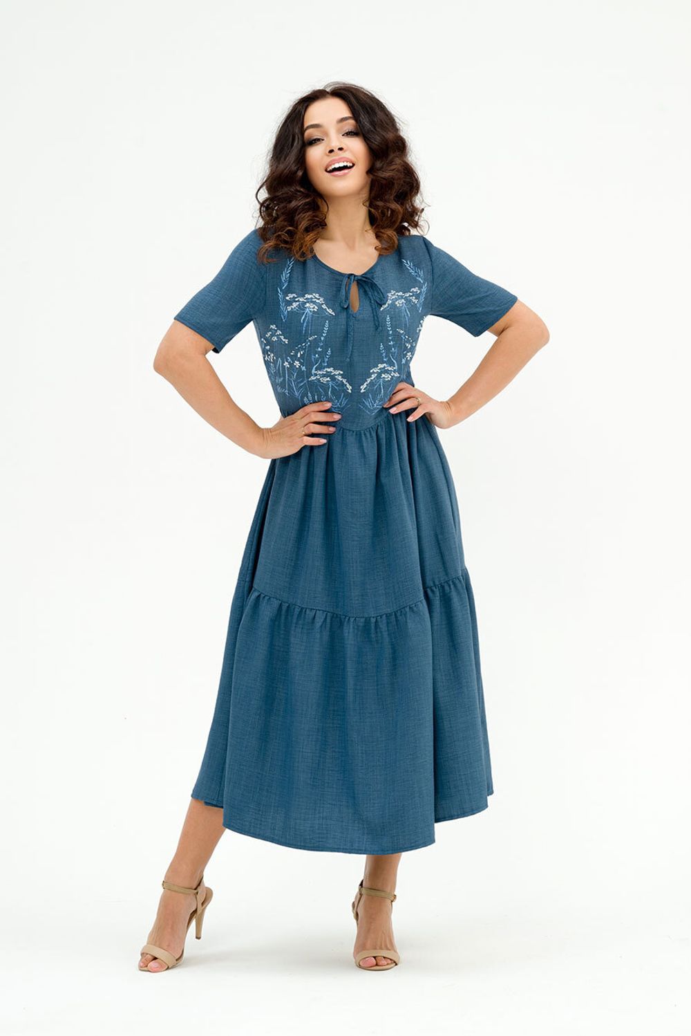 Платье Аврора (джинс) Serenada  (Акция)