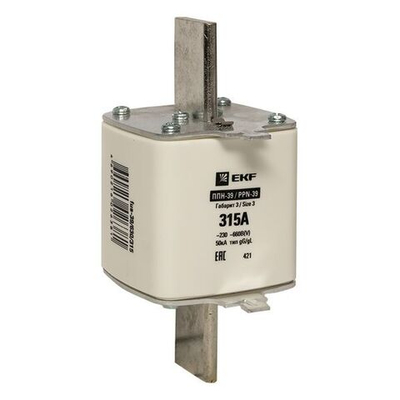 Плавкая вставка ППН-39 630/315А габарит 3 EKF