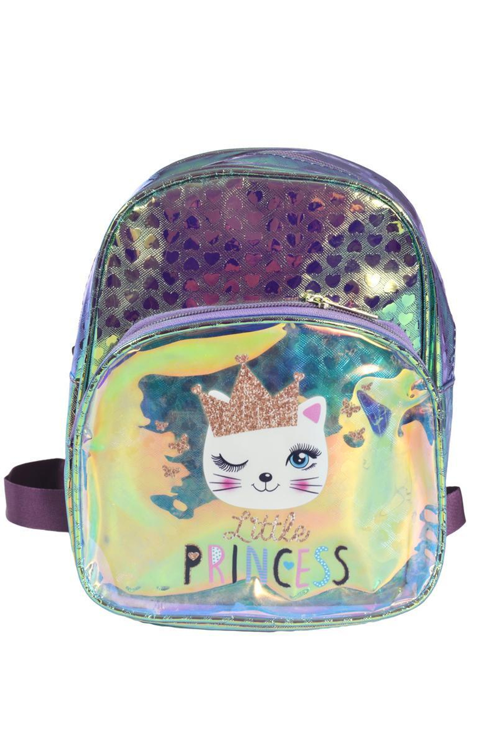 Рюкзак детский, ПВХ, 23*18, 5см, 1отделение, 1карман, 3цвета микс