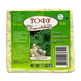 Тофу с укропом Royal Tofu, 500 г