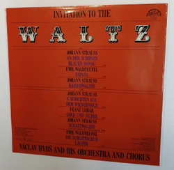 Винтажная виниловая пластинка Vaclav Hybs Orchestra Invitation To The Waltz (Czechoslovakia 1985)