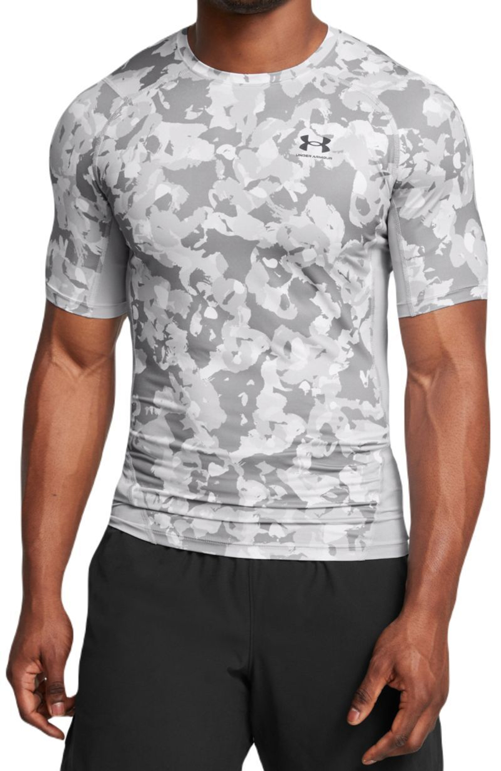 Мужская теннисная футболка Under Armour HeatGear Armor Printed Short Sleeve