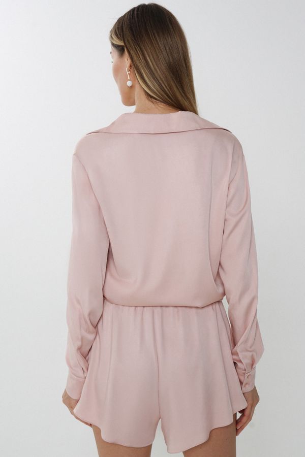 Шорты облегченные AS-h008 жемчужно-розовые - фото 2