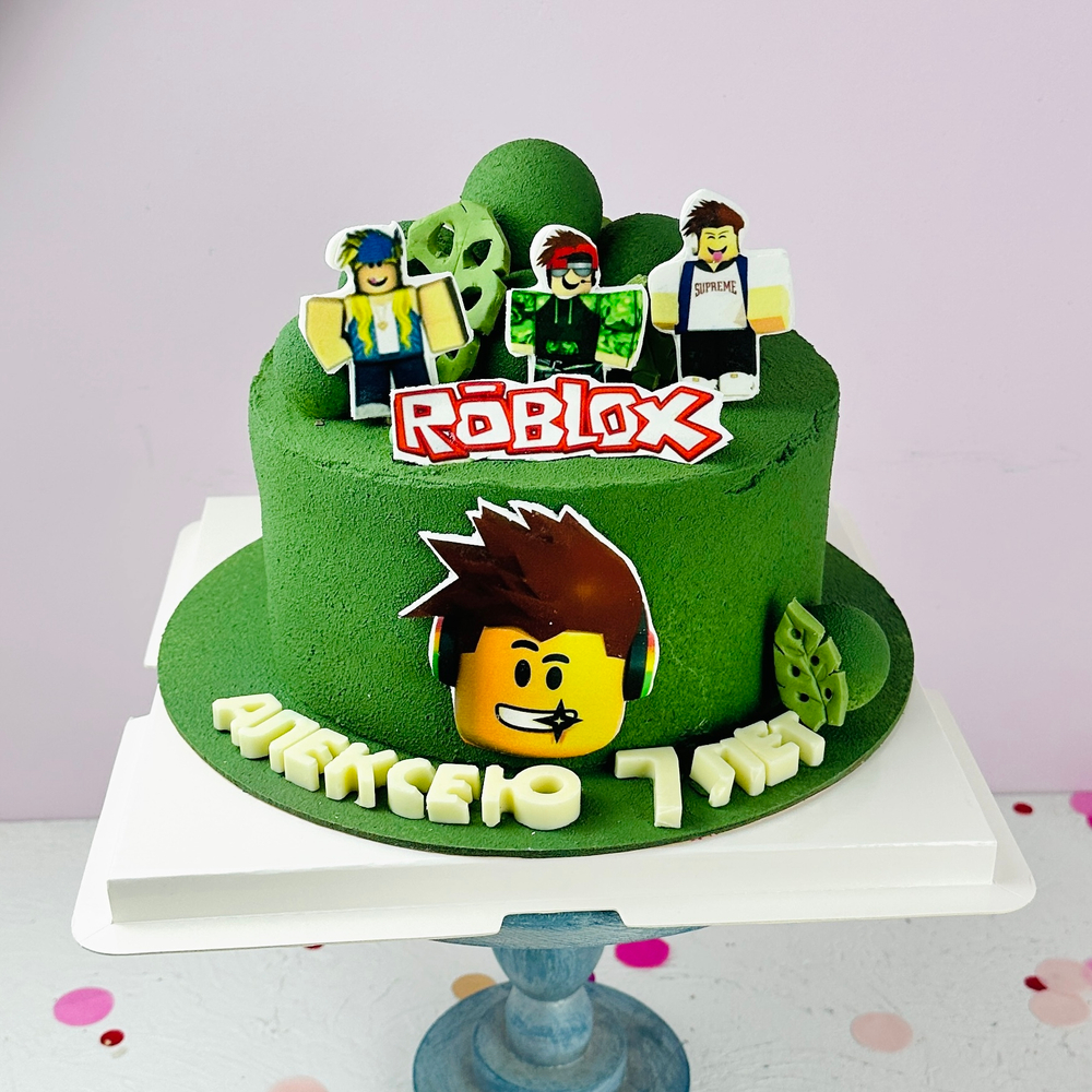 Торт сыну на день рождения "Roblox" для мальчика