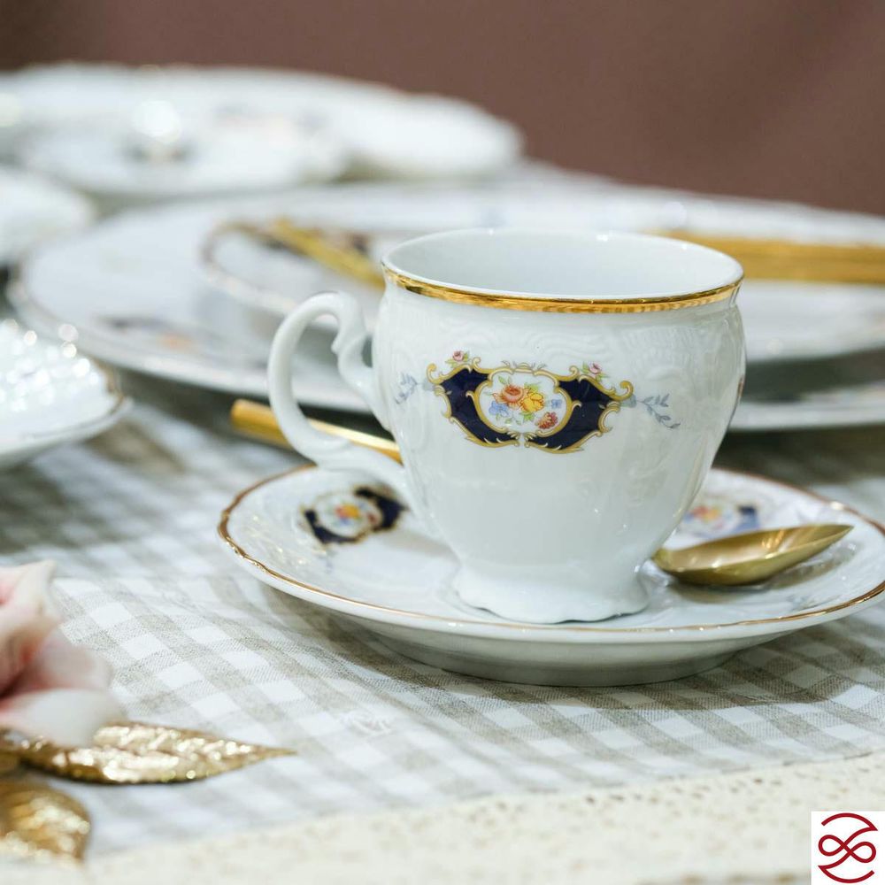 Набор чайных пар бочка Bernadotte Синий глаз 240 мл(6 пар)