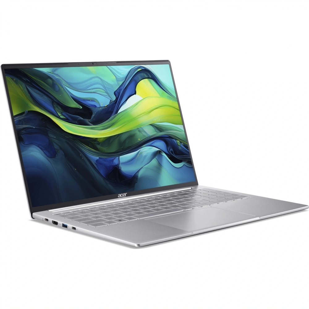 Ноутбук Acer Swift Lite SFL16-51M-54BL Core Ultra 5 115U 16Gb SSD512Gb Intel Graphics 16" IPS WUXGA (1920x1200) без ОС silver WiFi BT Cam 4810mAh (NX.D3UCD.002)