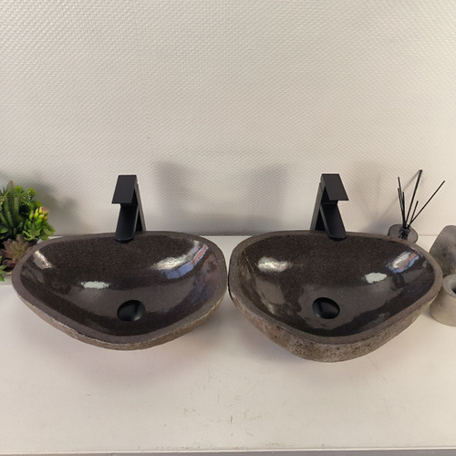 Раковина из речного камня ПАРА! RS-65485 49*33*15 0865