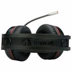 Наушники с микрофоном (гарнитура) REDRAGON Minos, проводные, 2 м, полноразмерные с оголовьем, черные с красным, 78368