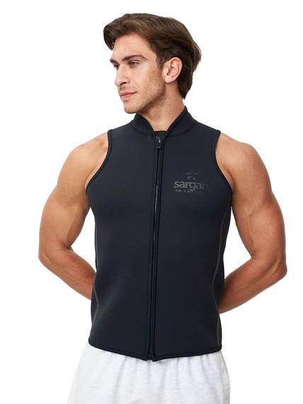 Жилет на молнии Sargan Black King men 2 мм черный