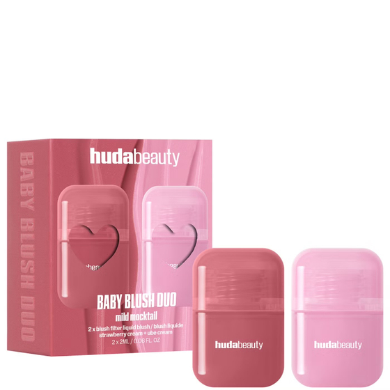Huda Beaut Baby Blush Duo Mild Mocktail - Strawberry Cream + Ube