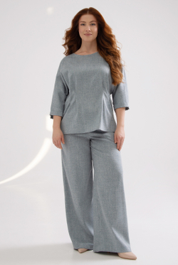 Блузка женская 4728зб, сизый #478Сиз094728зб