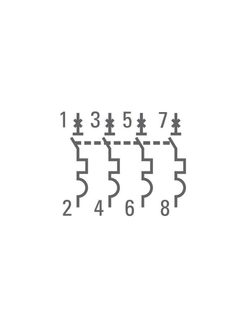Выключатель автоматический модульный 4п C 16А 4.5кА ВА 47-63 PROxima EKF mcb4763-4-16C-pro