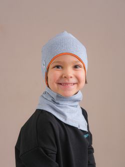 Снуд трикотажный (Серый меланж)