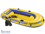 Трехместная надувная лодка Challenger 3 Set Intex, до 300 кг.