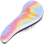 Расческа массажная компактная «ТВОИ МЕЧТЫ», микс 4 дизайна, 18*7,5см (PVC коробка)