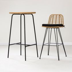 Стул барный Vetle Flat, ротанг