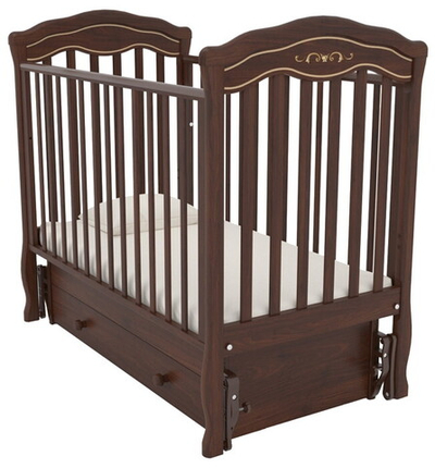 Детская кроватка Гандылян Шарлотта Люкс (маятник универс.) орех