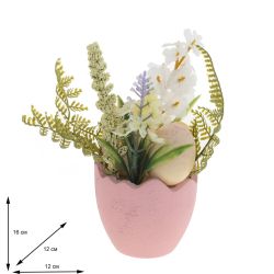 GAEM Цветочная композиция "Пасхальная", L8,5 W8,5 H16 см, 2в.