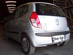 Оцинкованный фаркоп на Hyundai i10 2008-2013 (без электрики), Galia H075A