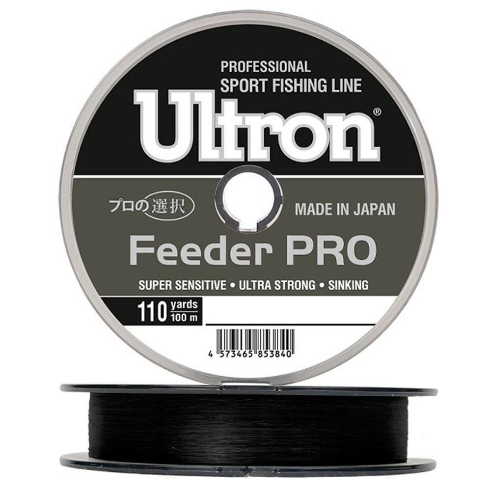 Леска ULTRON Feeder PRO 0,28 мм., 8,5 кг, 100 м, черная