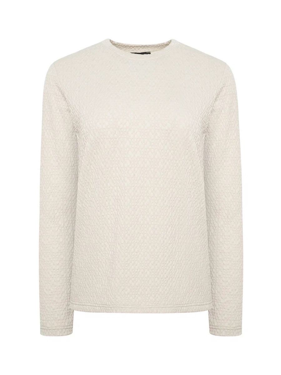 Лонгслив из фактурного трикотажа фисташковый