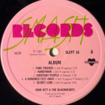 Joan Jett And The Blackhearts ‎– Album (Скандинавия 1983г.)